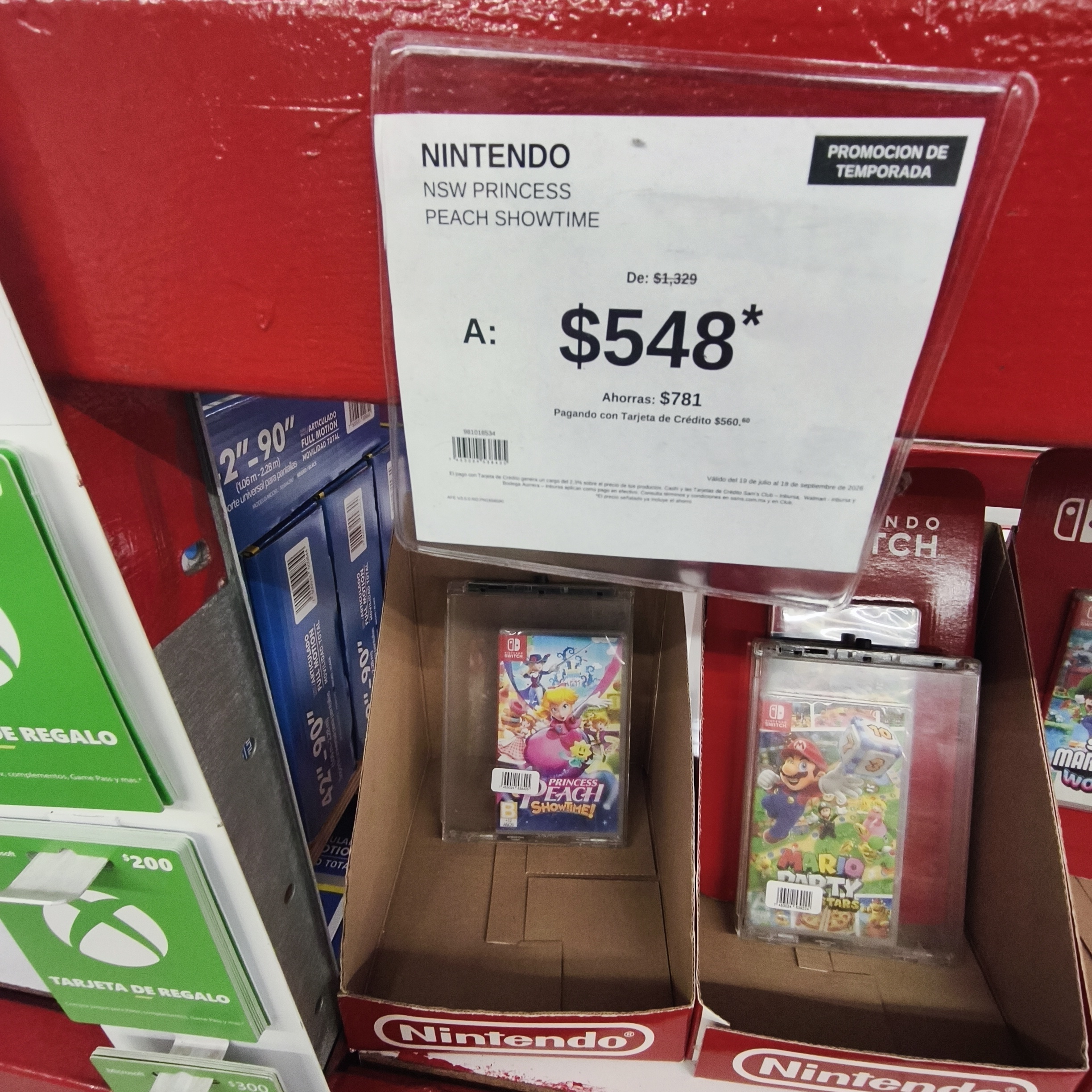Princesa Peach Showtime para Nintendo Switch Sam's club