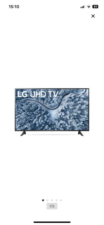 Walmart: Smart TV LG 65" 4K UHD Compatible con Alexa - 65UP7050ZUA