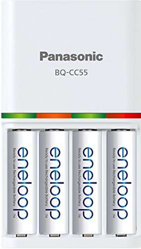 Amazon: Eneloop Panasonic Power Pack; 8AA, 4AAA, y batería Avanzada Cargador rápido de 3 Horas