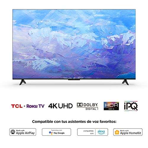 Amazon: TCL Pantalla 50" 4K UHD TV 50S453