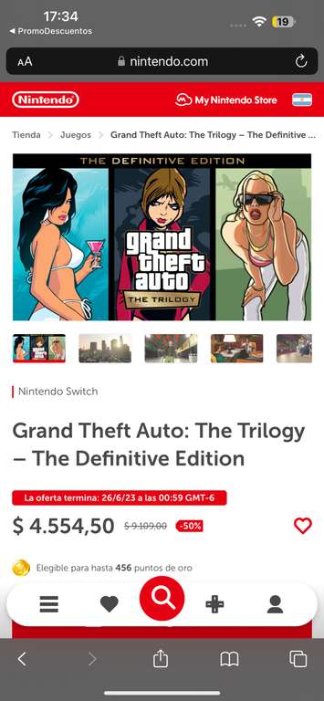 Nintendo eShop: Grand Theft Auto: The Trilogy – The Definitive Edition | Argentina