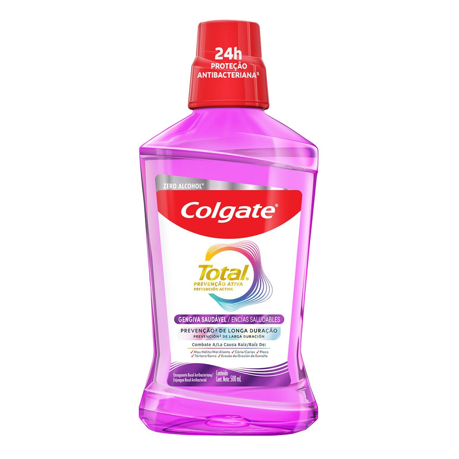 Amazon: Colgate Total Encías Saludables Enjuague Bucal sin Alcohol Uso Diario 500ml