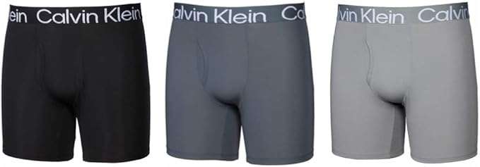 Amazon: Calvin Klein Men`s Microfiber Boxer Briefs, Paquete de 3