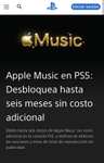 Apple Music 6 Meses Gratis con PS5