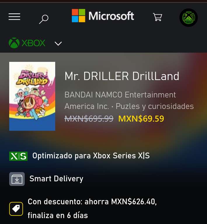 Xbox: Mr. DRILLER DrillLand