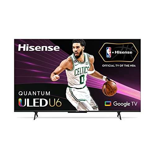 Amazon: Hisense - Pantalla 4K Smart ULED 55U6H de 55" Google TV (2022)