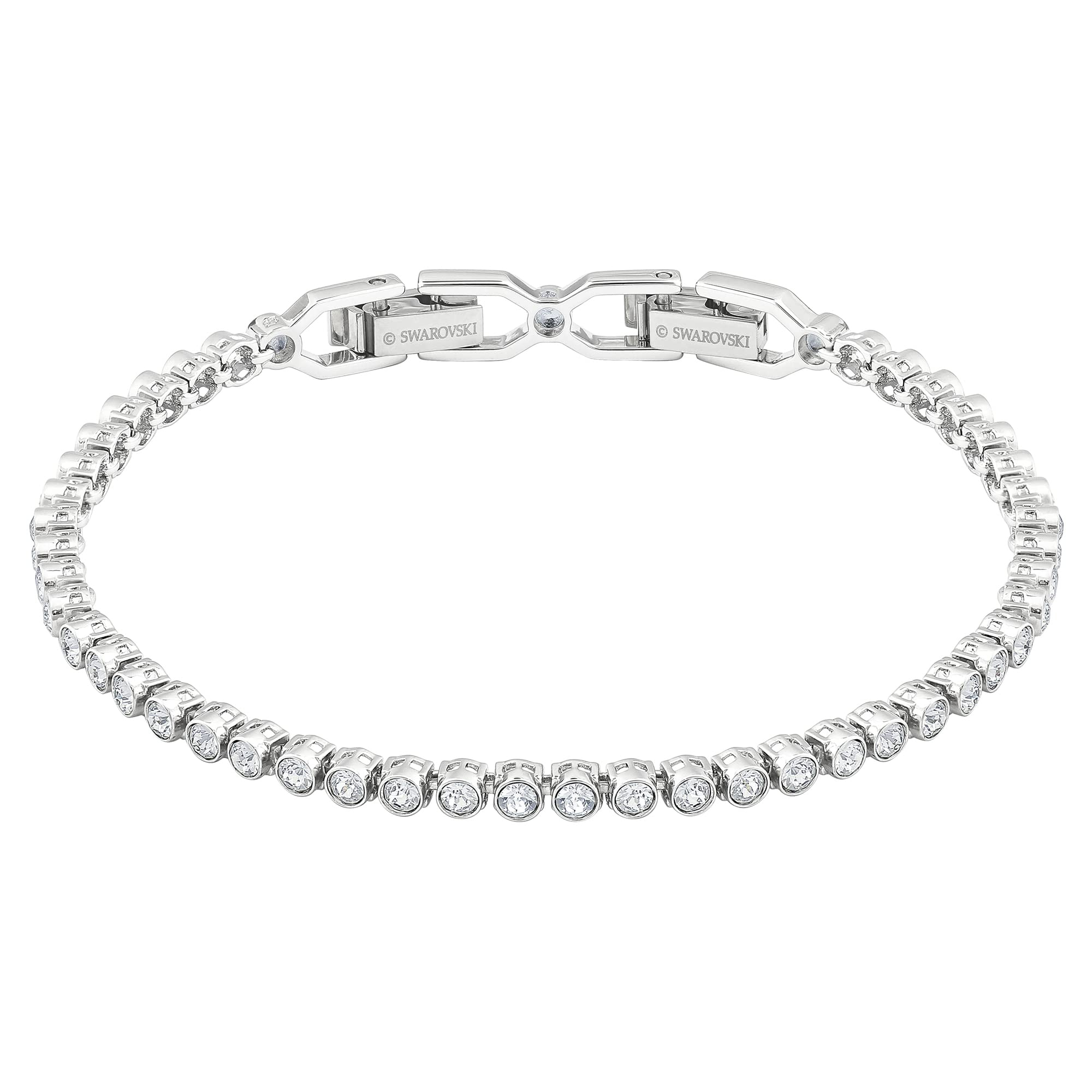 Swarovski Emily - Colección de Joyas de Tenis Con Cristales Transparentes, Azules y Rosados (Exclusivo de Amazon)