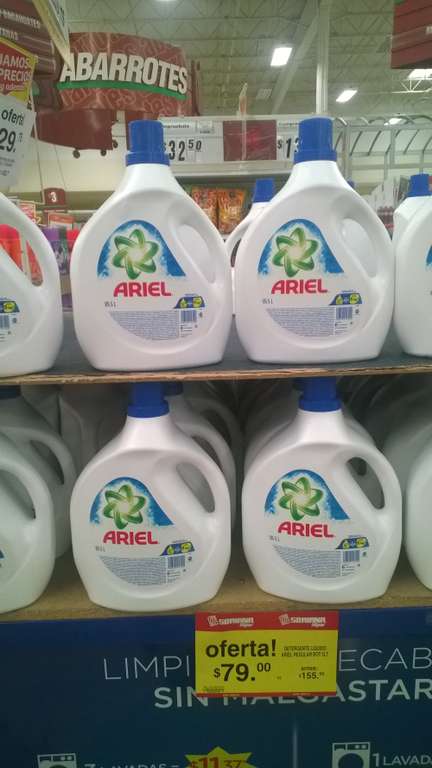 Soriana: detergente liquido 5 litros todas las marcas $79
