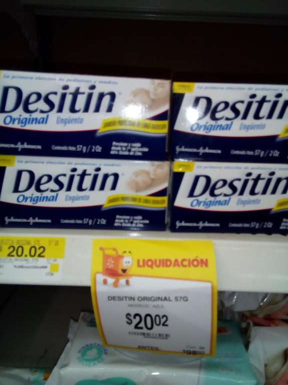 Walmart: Desitin (oxido de zinc) 57gr
