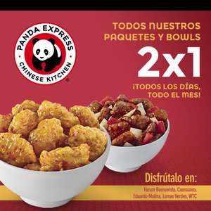 Panda Express : 2x1 en paquetes y bowls ¡todo el mes!