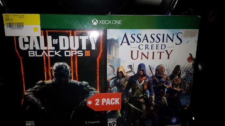 Walmart Taxqueña: dúo Pack Xbox One, Call of Duty Black Ops III y Assassins Creed Unity
