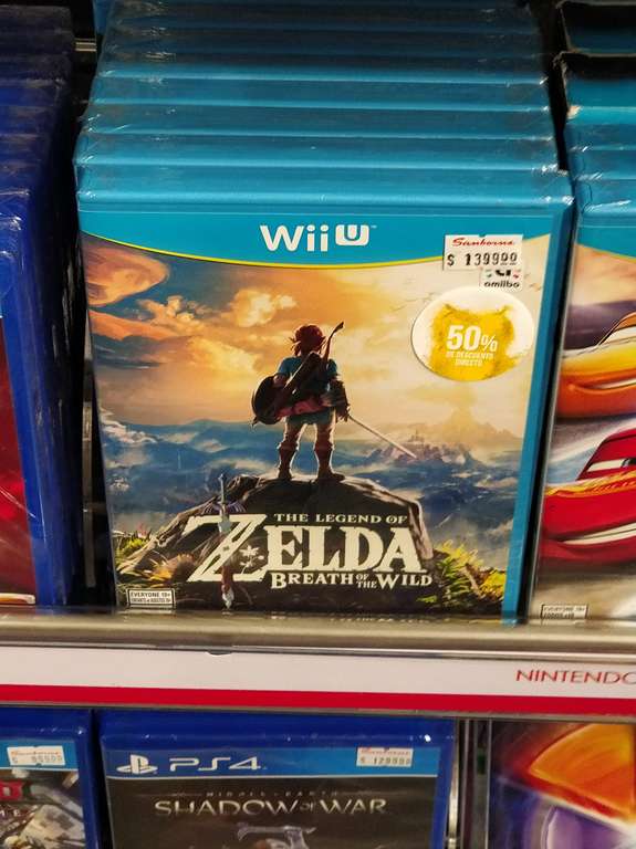 Sanborns: The legend of zelda breath of the wild para Wii U