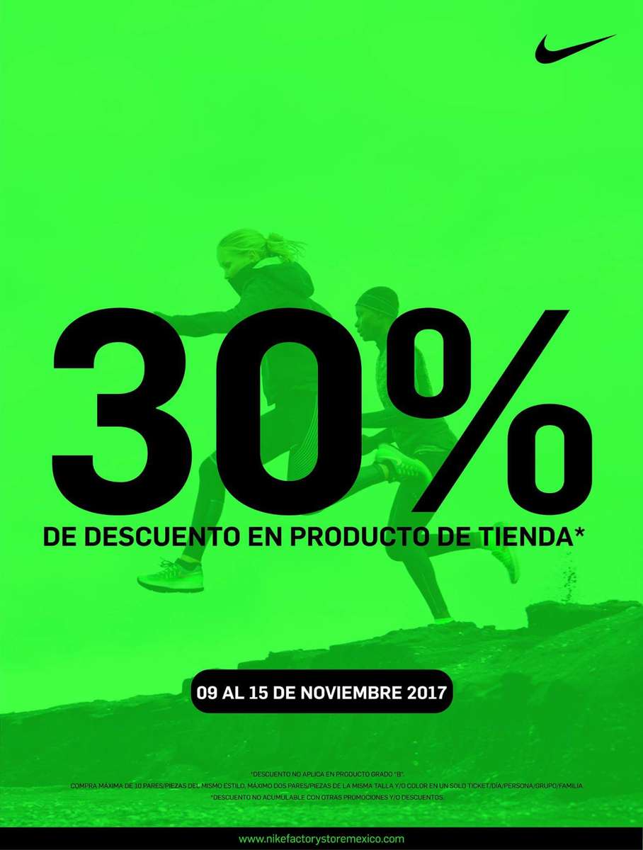 Nike Factory Store Plaza Citadella SLP: 30% de descuento en artículos  participantes - promodescuentos.com