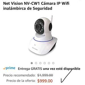 Amazon: Net Vision NV-CW1 Cámara IP Wifi inalámbirca de Seguridad https://www.amazon.com.mx/dp/B01DVAPMSU/ref=cm_sw_r_cp_api_d26hAbWSK9ASK