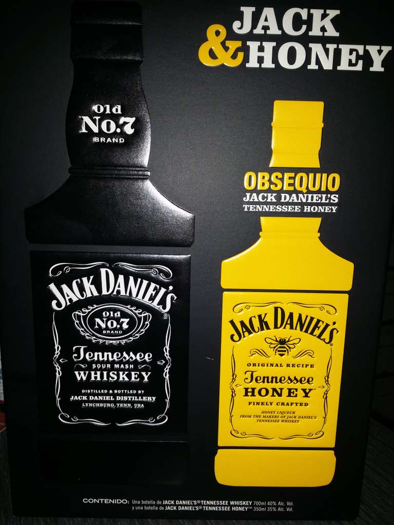 Soriana: Jack Daniel's 700 ml + Jack Daniel's Honey 350 ml $247