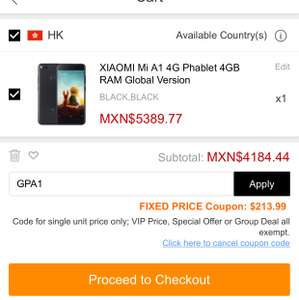 Gearbest: Xiaomi A1 64GB $4184 con cupón