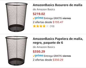 Amazon: Basurero de malla paquete de 6 buscale un uso