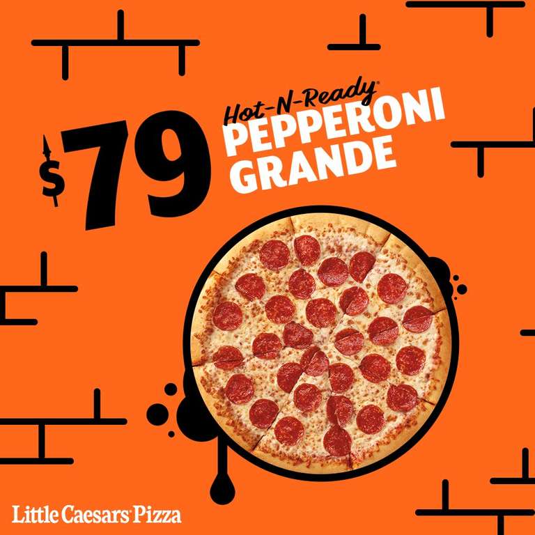 Little caesars: pizza Hot-n-Ready de nuevo vigente!! Grande de Pepperoni a $79
