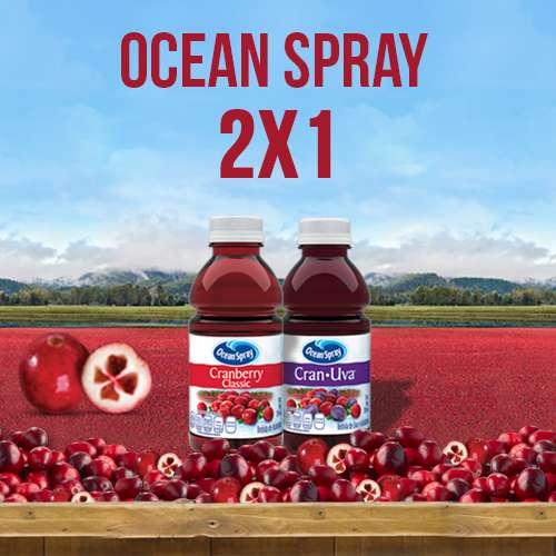 Oxxo: 2x1 en Ocean Spray con cupón