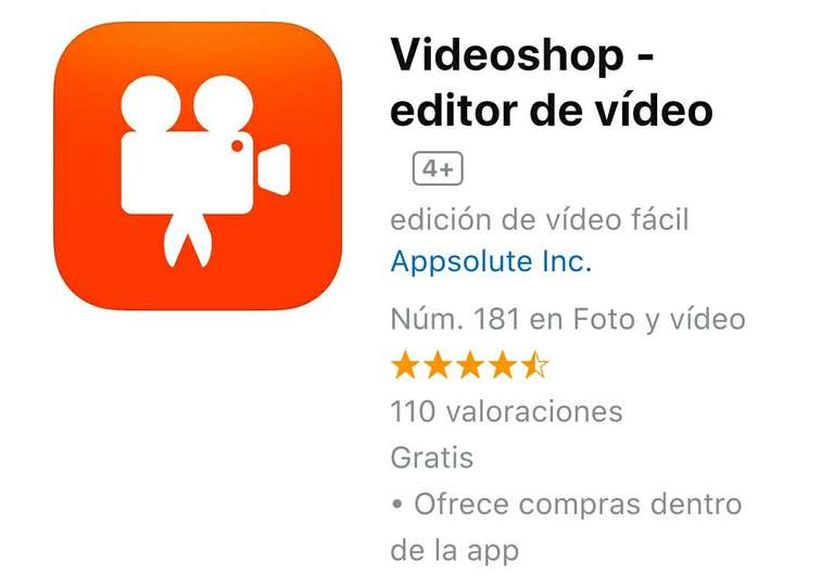 iTunes: Videoshop - editor de vídeo