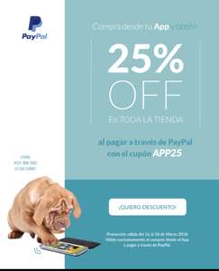 Petsy.mx: 25% de descuento con PAYPAL