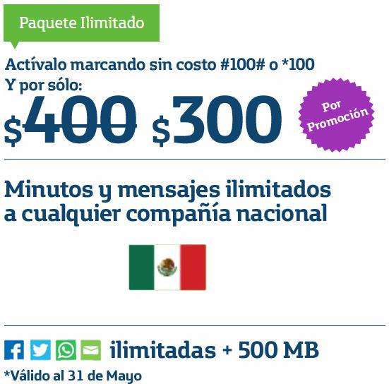 Movistar: llamadas ilimitadas, redes sociales + 500MB por $300