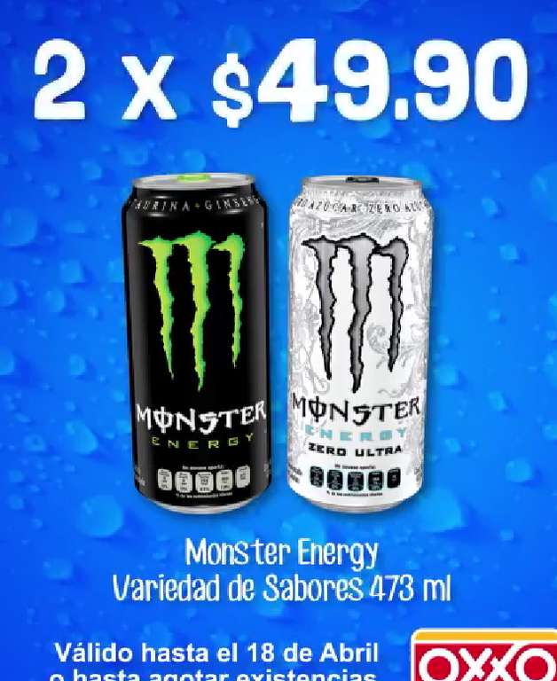 Oxxo 2 monster energy