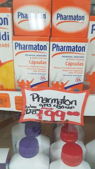 Farmacias Guadalajara: Pharmaton 30 capsulas