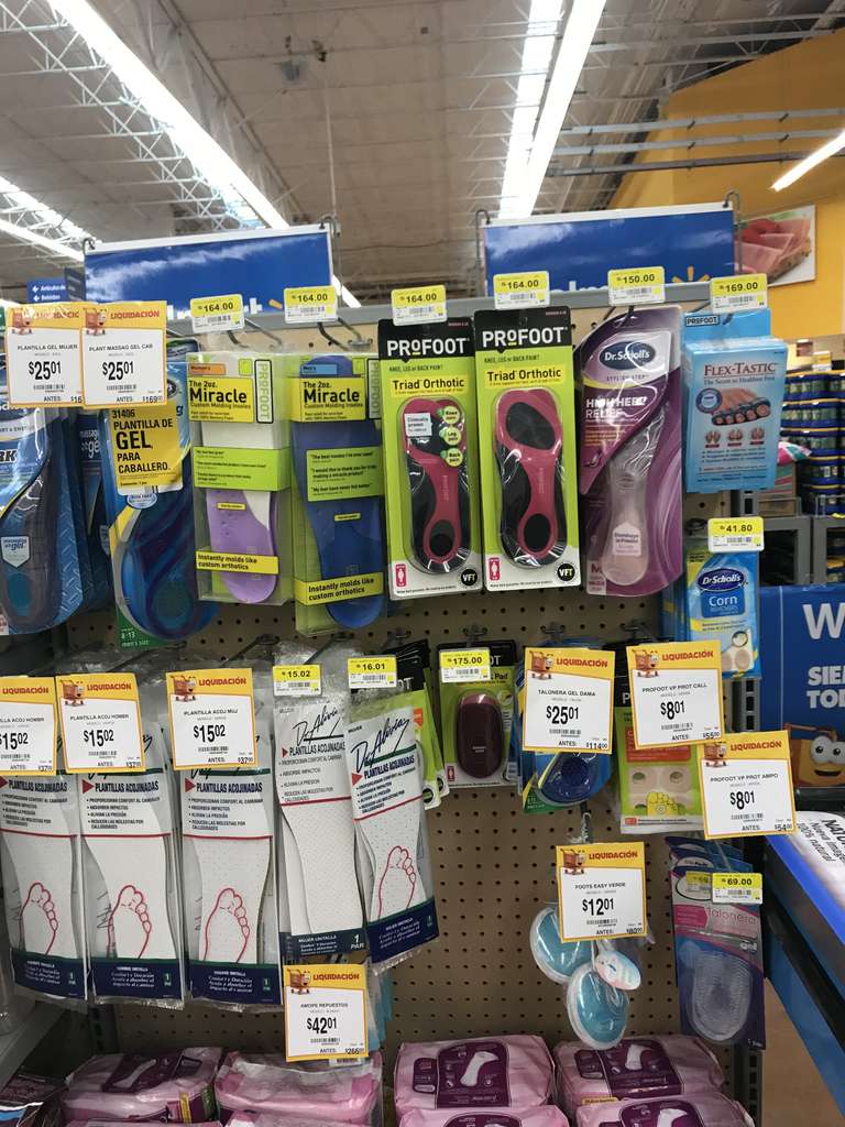 Walmart: Varios en liquidación (ej. Plantilla massage gel de $169 a $25.01)