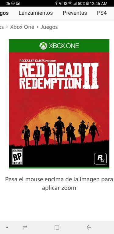 Amazon: Red Dead Redemption II Xbox one preventa pagando con Bancomer