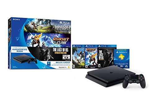 Amazon: Consola PlayStation 4 Slim, 500 GB, con varios juegos