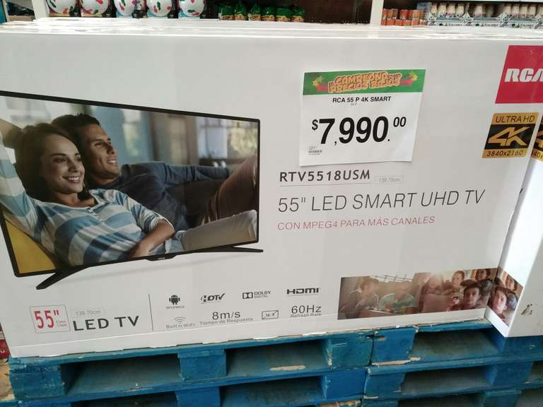 Bodega Aurrerá: Pantalla Smart TV RCA 4K 55" a $7,990