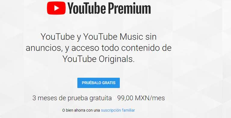 YouTube Premium: 3 meses de prueba gratis (solo usuarios nuevos)