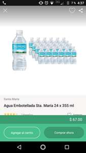 Linio: 24 botellas de 355ml de agua