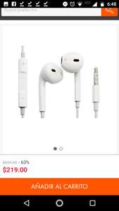 Linio: Apple Earpods Con Microfono-Blanco