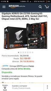 Amazon MX: Gigabyte AORUS GA-Z270X-Gaming K5
