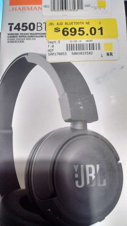 Walmart: audífonos JBL T450BT