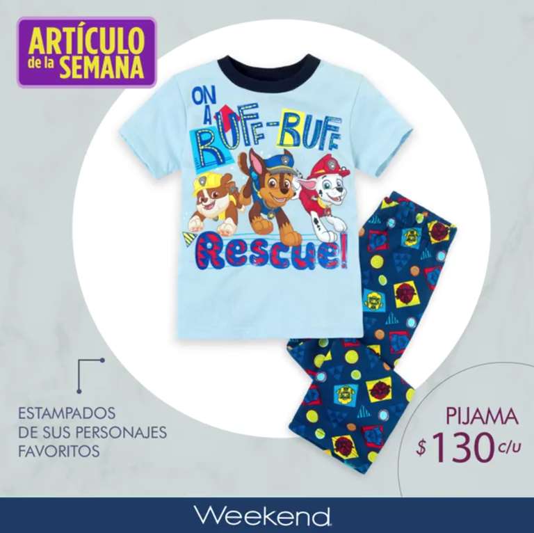 Suburbia: Artículo de la Semana: Pijama para bebés Weekend $130