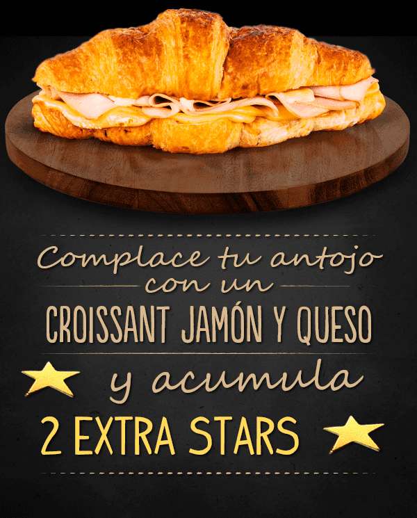 Starbucks: Croissant de jamón y queso acumulan 2 estrellas extras