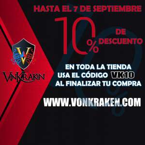 VonKraken |10% de descuento hasta el 7 de septiembre