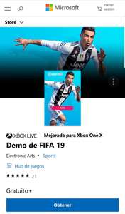 Microsoft Store: Demo de FIFA 19 xbox One