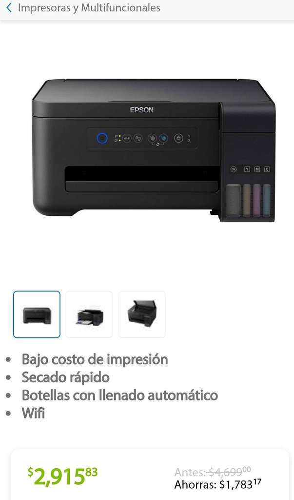 Sam's Club: Multifuncional Epson Ecotank L4150 - promodescuentos.com