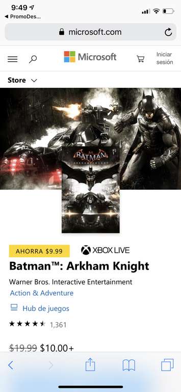 Microsoft: Batman The Arkham Knight Xbox One