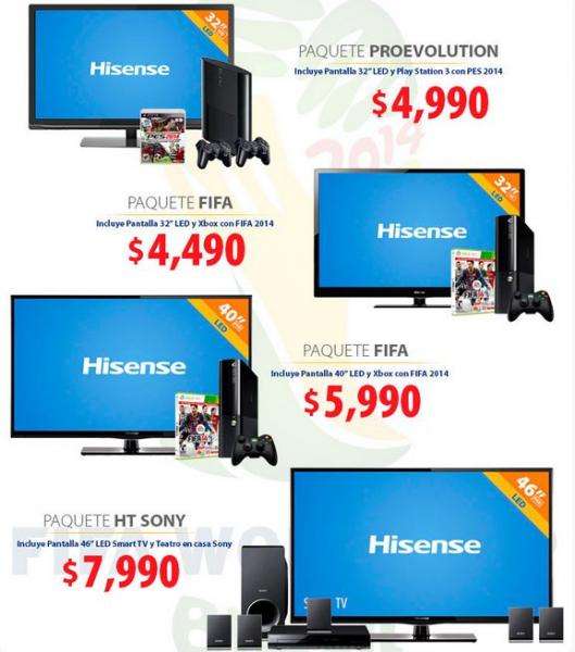 Walmart: Smart TV 46” + teatro en casa $7,990, pantalla LED 40” + Xbox 360 $5,990 y +
