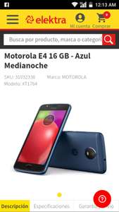 Elektra: Moto E4 (disponible solo para recoger en tienda)