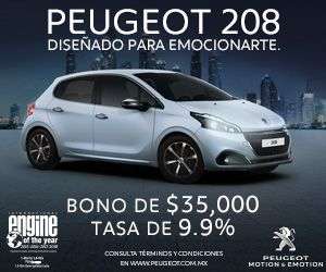 Peugeot: bono de hasta $35,000 y tasa preferencial de 9.9% en Peugeot 208