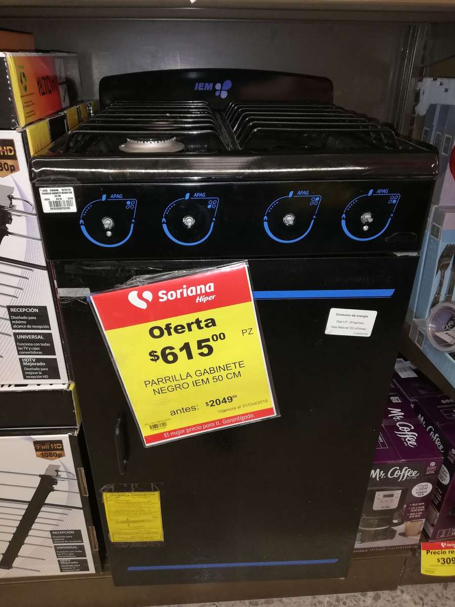 Parrilla 22 De Mesa Sin Gabinete Sin Pilotos IEM PSI51BB -Ort- - Quien  tiene el mejor precio? - Nau