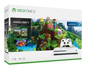 Amazon: Xbox One S 1 TB + Paquete Minecraft (Pagando con Tarjetas participantes)