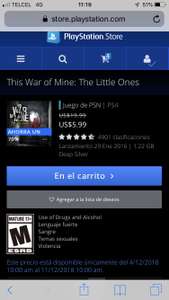 PSN: This War of Mine: Little Ones PS4