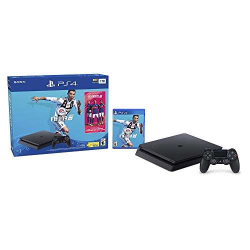 Amazon: Consola PlayStation 4 Slim 1TB con juego FIFA19 - Bundle Edition
